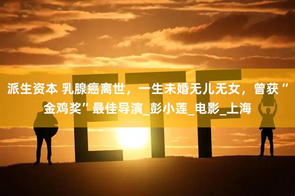 派生资本 乳腺癌离世，一生未婚无儿无女，曾获“金鸡奖”最佳导演_彭小莲_电影_上海